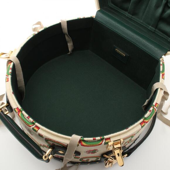 Gucci Centenial GG Flower Jacquard Handbag Beige Green Multicolor - Picture 2 of 9